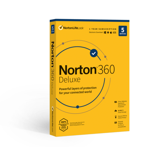 DigiProtect Home: Norton 360 Deluxe (5 Devices)